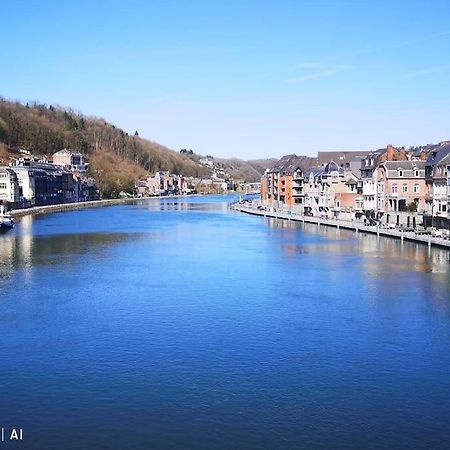 Vue Sur Meuse Avec Jacuzzi Et Sauna Exterieur. Yvoir 외부 사진