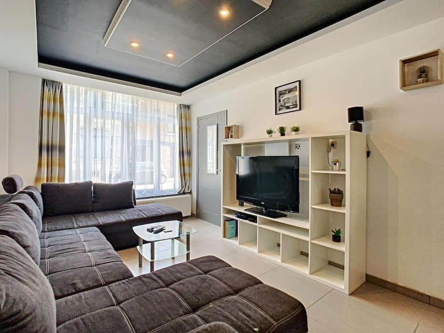 Vue Sur Meuse Avec Jacuzzi Et Sauna Exterieur. Yvoir 외부 사진